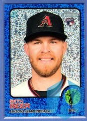 2022 Topps Heritage Seth Beer #77 RC Blue Sparkle Chrome SP